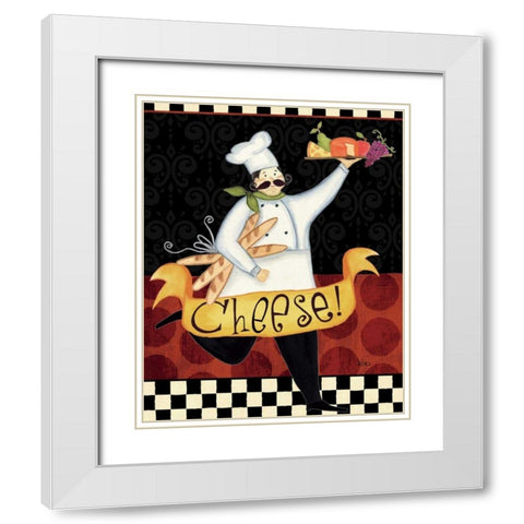 Bon Appetit IV White Modern Wood Framed Art Print with Double Matting by Charron, Veronique