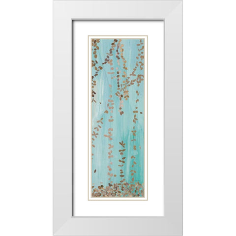 Trailing Vines II Blue White Modern Wood Framed Art Print with Double Matting by Boggs, Candra
