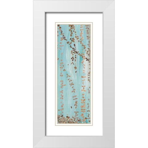 Trailing Vines III Blue White Modern Wood Framed Art Print with Double Matting by Boggs, Candra
