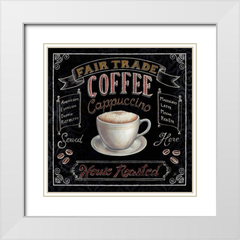 Morning Treat Square I White Modern Wood Framed Art Print with Double Matting by Brissonnet, Daphne