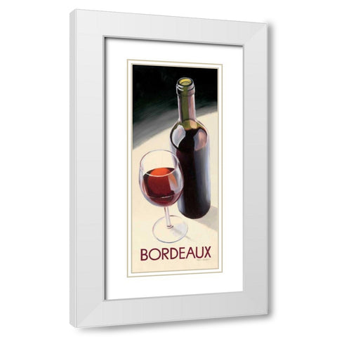 Bordeaux White Modern Wood Framed Art Print with Double Matting by Fabiano, Marco