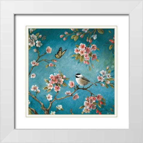 Blossom II White Modern Wood Framed Art Print with Double Matting by Audit, Lisa