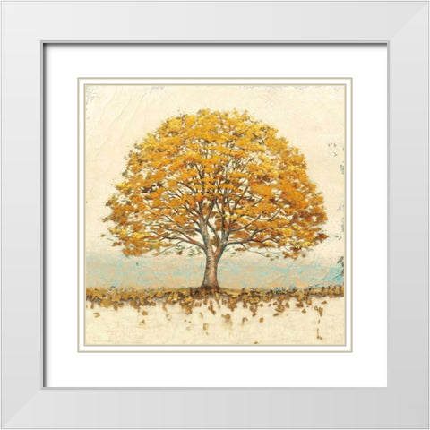 Golden Oak White Modern Wood Framed Art Print with Double Matting by Wiens, James