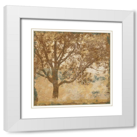 Landscape I White Modern Wood Framed Art Print with Double Matting by Richard, Ben