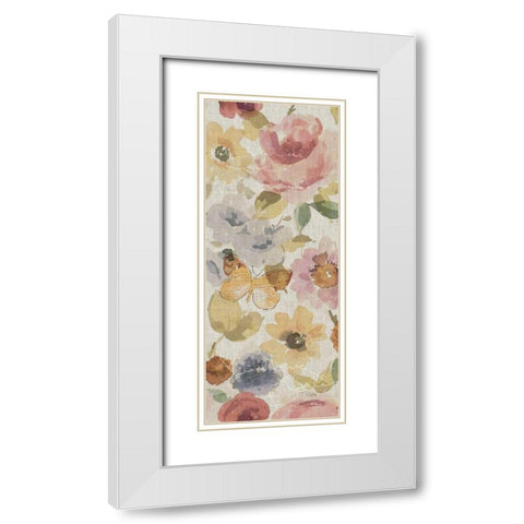 Romantic Poem V White Modern Wood Framed Art Print with Double Matting by ERR, Pela