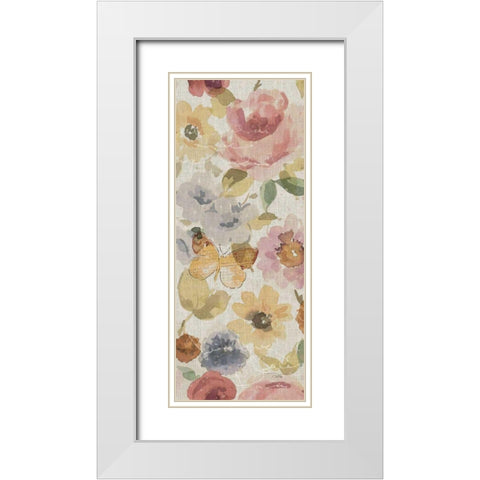 Romantic Poem V White Modern Wood Framed Art Print with Double Matting by ERR, Pela