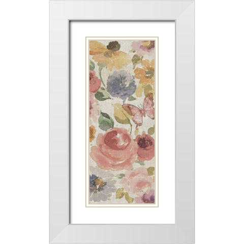 Romantic Poem VI White Modern Wood Framed Art Print with Double Matting by ERR, Pela