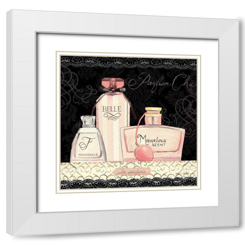 Les Parfum II  White Modern Wood Framed Art Print with Double Matting by Fabiano, Marco