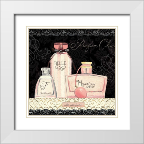 Les Parfum II  White Modern Wood Framed Art Print with Double Matting by Fabiano, Marco