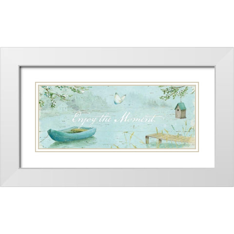Serene Moments IV White Modern Wood Framed Art Print with Double Matting by Brissonnet, Daphne