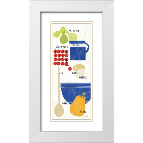 Baking It White Modern Wood Framed Art Print with Double Matting by Schlabach, Sue