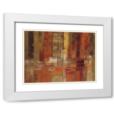 Sunset Street Crop White Modern Wood Framed Art Print with Double Matting by Vassileva, Silvia