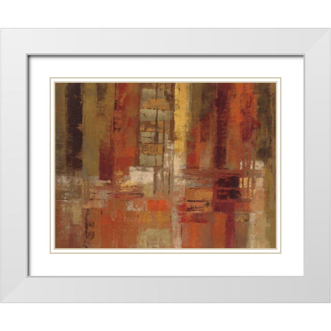 Sunset Street Crop White Modern Wood Framed Art Print with Double Matting by Vassileva, Silvia