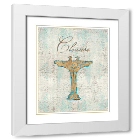 Cleanse White Modern Wood Framed Art Print with Double Matting by Mousseau, Studio