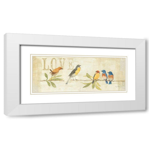 Adoration of the Magpie Panel I White Modern Wood Framed Art Print with Double Matting by Tillmon, Avery