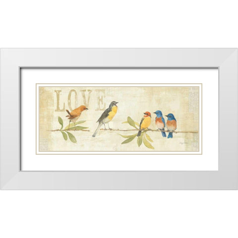 Adoration of the Magpie Panel I White Modern Wood Framed Art Print with Double Matting by Tillmon, Avery