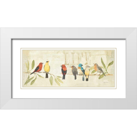 Adoration of the Magpie Panel II White Modern Wood Framed Art Print with Double Matting by Tillmon, Avery
