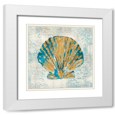 Coastal Beauty IV White Modern Wood Framed Art Print with Double Matting by Mousseau, Studio