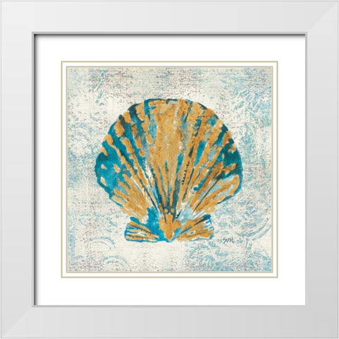 Coastal Beauty IV White Modern Wood Framed Art Print with Double Matting by Mousseau, Studio