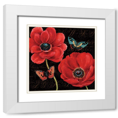 Petals and Wings II Special White Modern Wood Framed Art Print with Double Matting by Brissonnet, Daphne