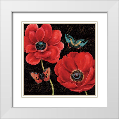 Petals and Wings II Special White Modern Wood Framed Art Print with Double Matting by Brissonnet, Daphne