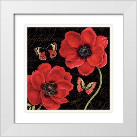 Petals and Wings III Special White Modern Wood Framed Art Print with Double Matting by Brissonnet, Daphne