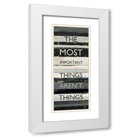 Zephyr Quote II White Modern Wood Framed Art Print with Double Matting by Schick, Mike