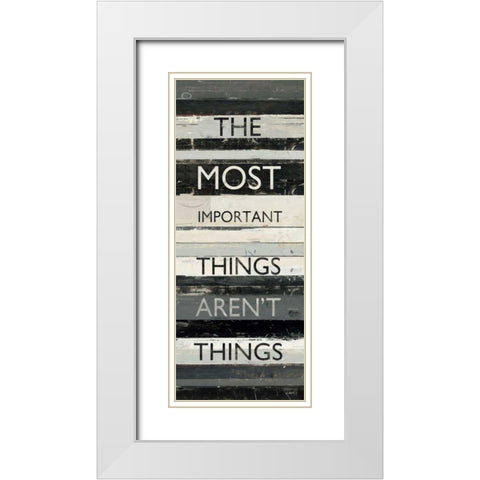 Zephyr Quote II White Modern Wood Framed Art Print with Double Matting by Schick, Mike