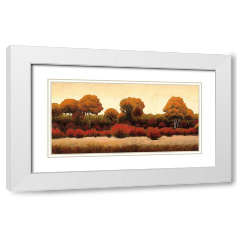 Autumn Forest III White Modern Wood Framed Art Print with Double Matting by Wiens, James