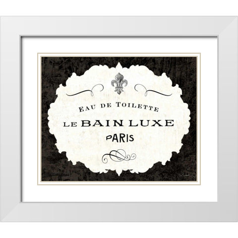 Le Bain Luxe I White Modern Wood Framed Art Print with Double Matting by Schlabach, Sue