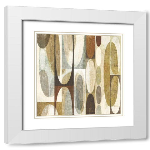 Mod Pods White Modern Wood Framed Art Print with Double Matting by Mullan, Michael