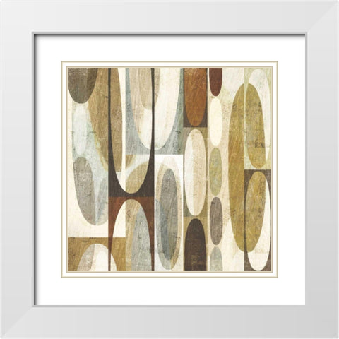 Mod Pods White Modern Wood Framed Art Print with Double Matting by Mullan, Michael