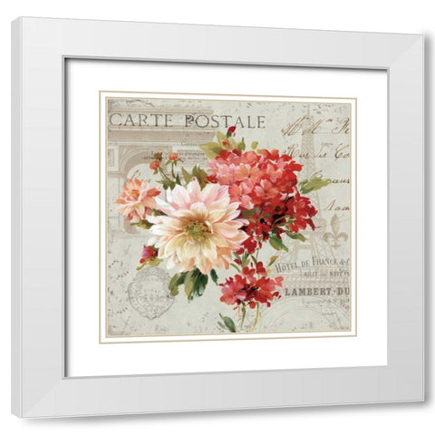 PS Je Taime Light I White Modern Wood Framed Art Print with Double Matting by Audit, Lisa