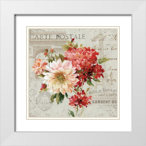 PS Je Taime Light I White Modern Wood Framed Art Print with Double Matting by Audit, Lisa