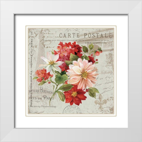 PS Je Taime Light II White Modern Wood Framed Art Print with Double Matting by Audit, Lisa