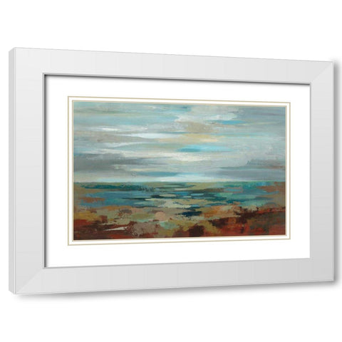 Marine Layer White Modern Wood Framed Art Print with Double Matting by Vassileva, Silvia