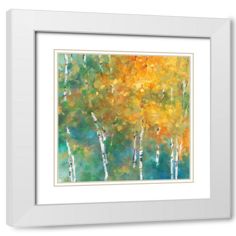 Confetti II White Modern Wood Framed Art Print with Double Matting by Purinton, Julia