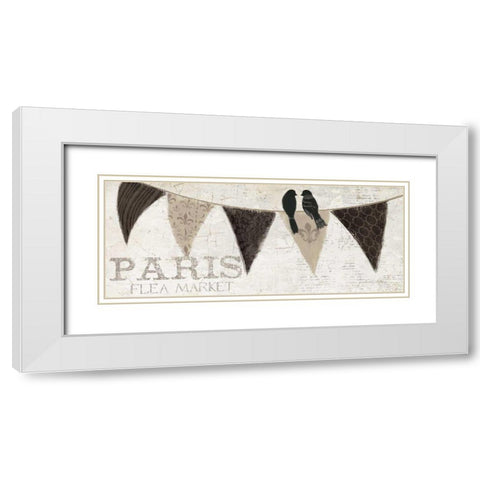 French Flea Market III White Modern Wood Framed Art Print with Double Matting by Adams, Emily