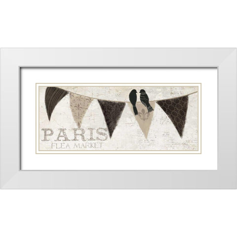 French Flea Market III White Modern Wood Framed Art Print with Double Matting by Adams, Emily
