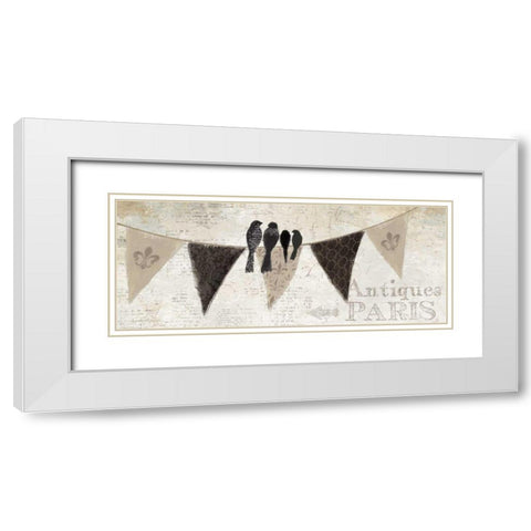 French Flea Market IV White Modern Wood Framed Art Print with Double Matting by Adams, Emily