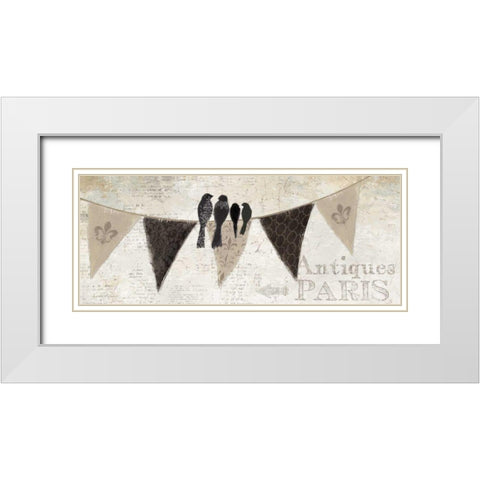 French Flea Market IV White Modern Wood Framed Art Print with Double Matting by Adams, Emily