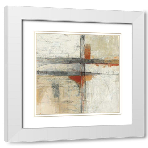 Aerial View II White Modern Wood Framed Art Print with Double Matting by Schick, Mike