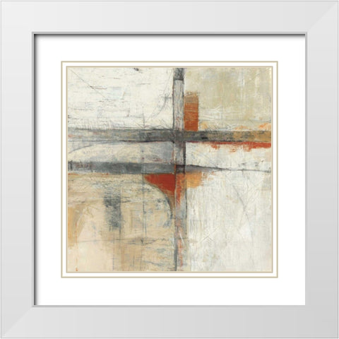 Aerial View II White Modern Wood Framed Art Print with Double Matting by Schick, Mike