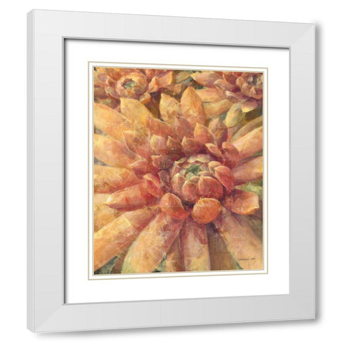 Nature Delight II   White Modern Wood Framed Art Print with Double Matting by Nai, Danhui