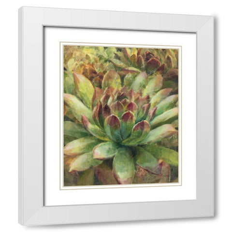 Nature Delight III   White Modern Wood Framed Art Print with Double Matting by Nai, Danhui