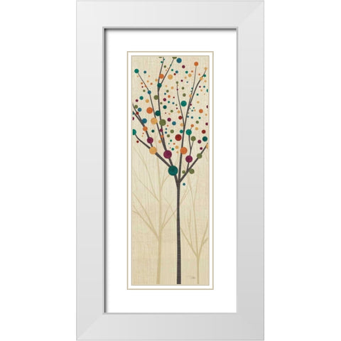 Flying Colors Trees Light II White Modern Wood Framed Art Print with Double Matting by ERR, Pela