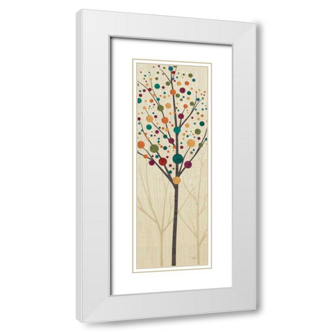 Flying Colors Trees Light III White Modern Wood Framed Art Print with Double Matting by ERR, Pela