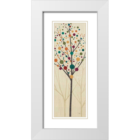 Flying Colors Trees Light III White Modern Wood Framed Art Print with Double Matting by ERR, Pela