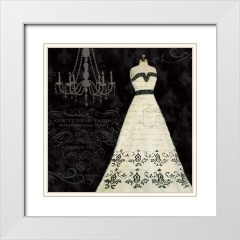 French Couture II White Modern Wood Framed Art Print with Double Matting by Adams, Emily