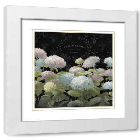 La Belle Jardiniere Crop White Modern Wood Framed Art Print with Double Matting by Nai, Danhui